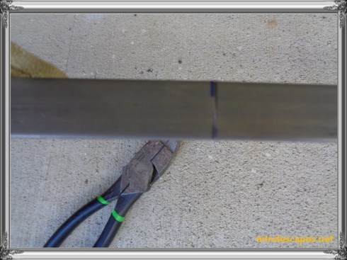 indentation on steel strip at 16